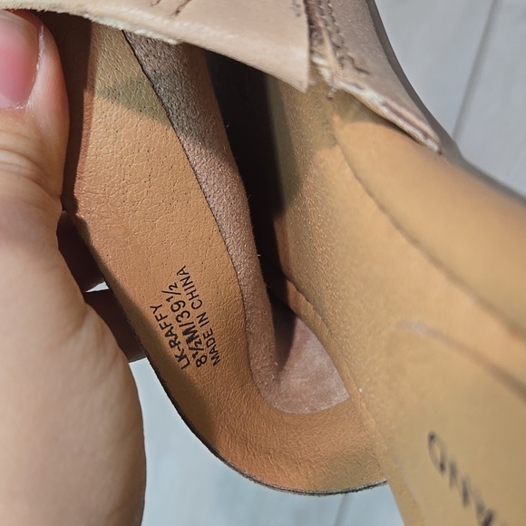 Lucky Brand Women's Raffy Leather Open Toe Slide Sandals Shoes Sz 8.5M - Picture 10 of 10